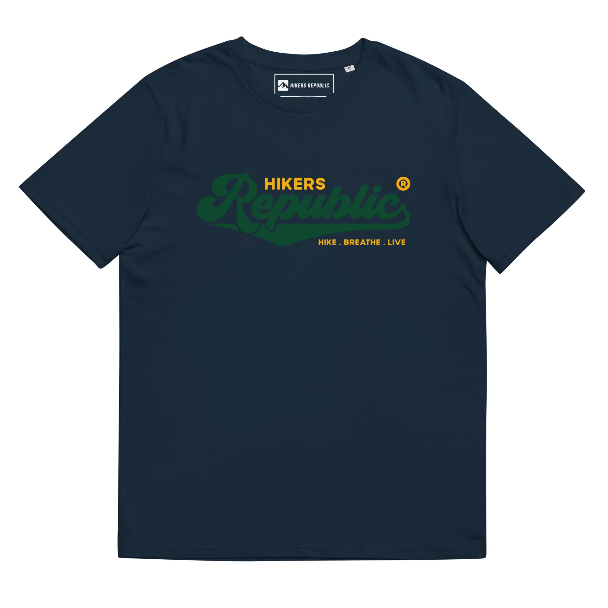 T-Shirt Premium Unisexe Eco Responsable - Vintage - Hike, Breathe, Live