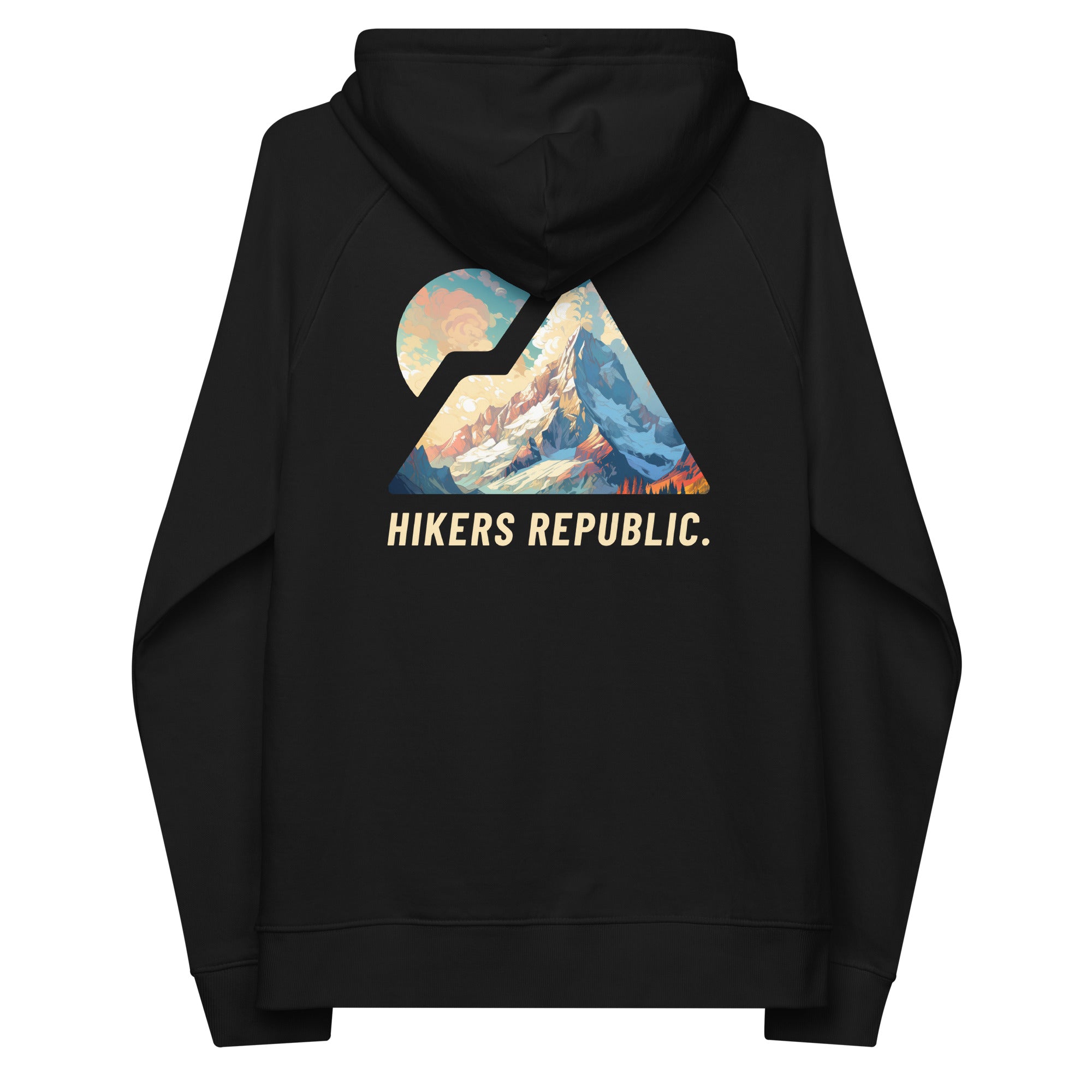 Sweat à capuche Raglan Unisexe Eco Responsable - Iconique - Lonely Mountain