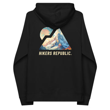 Sweat à capuche Raglan Unisexe Eco Responsable - Iconique - Lonely Mountain