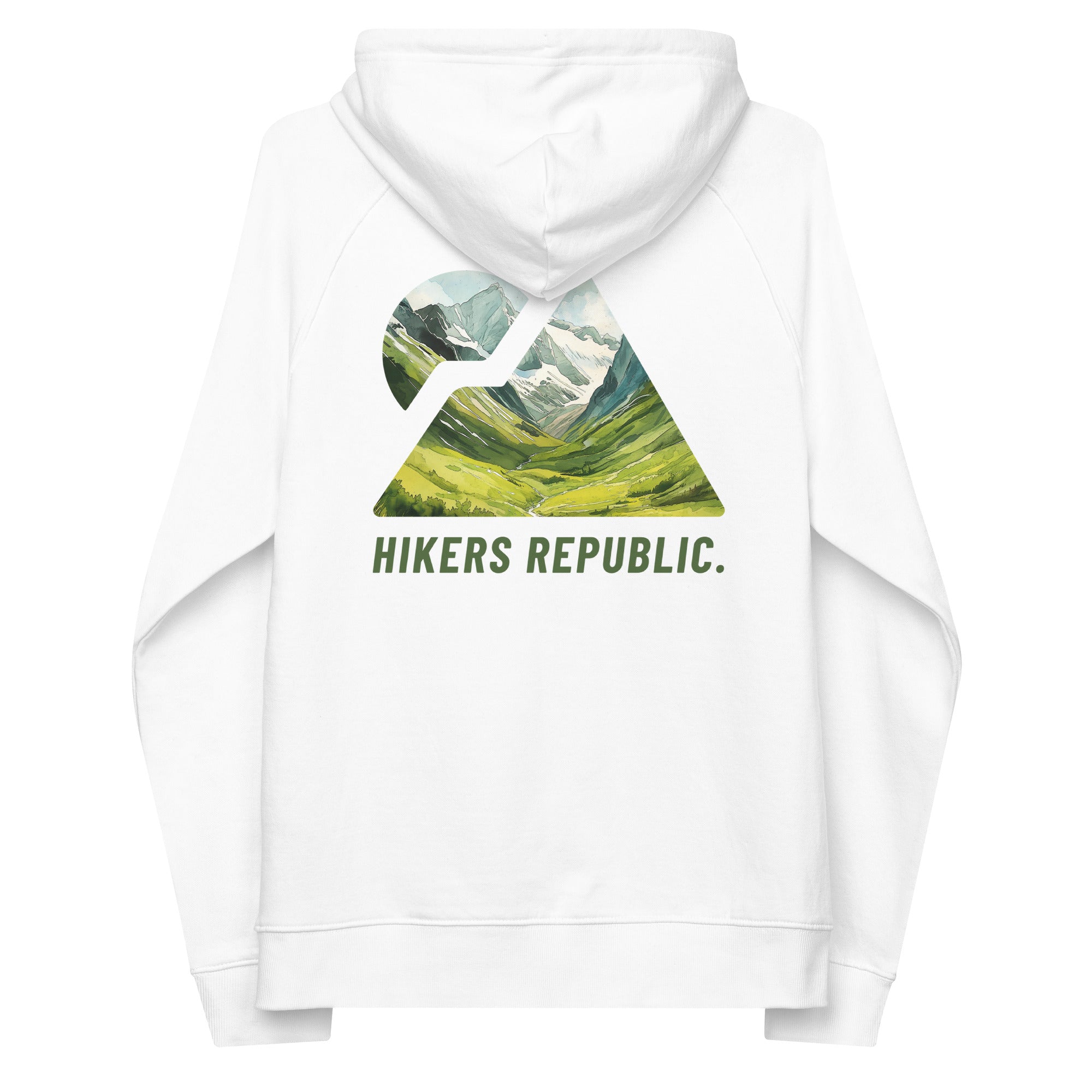 Sweat à capuche Raglan Unisexe Eco Responsable - Iconique - Spring Valley - Dos