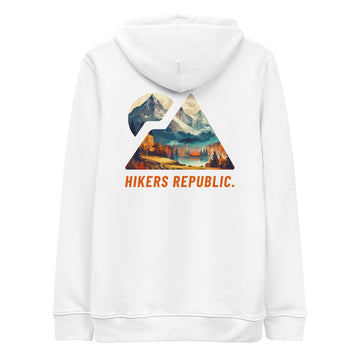 Sweat à capuche Unisexe Eco Responsable - Iconique - Autumn Mountain - Dos