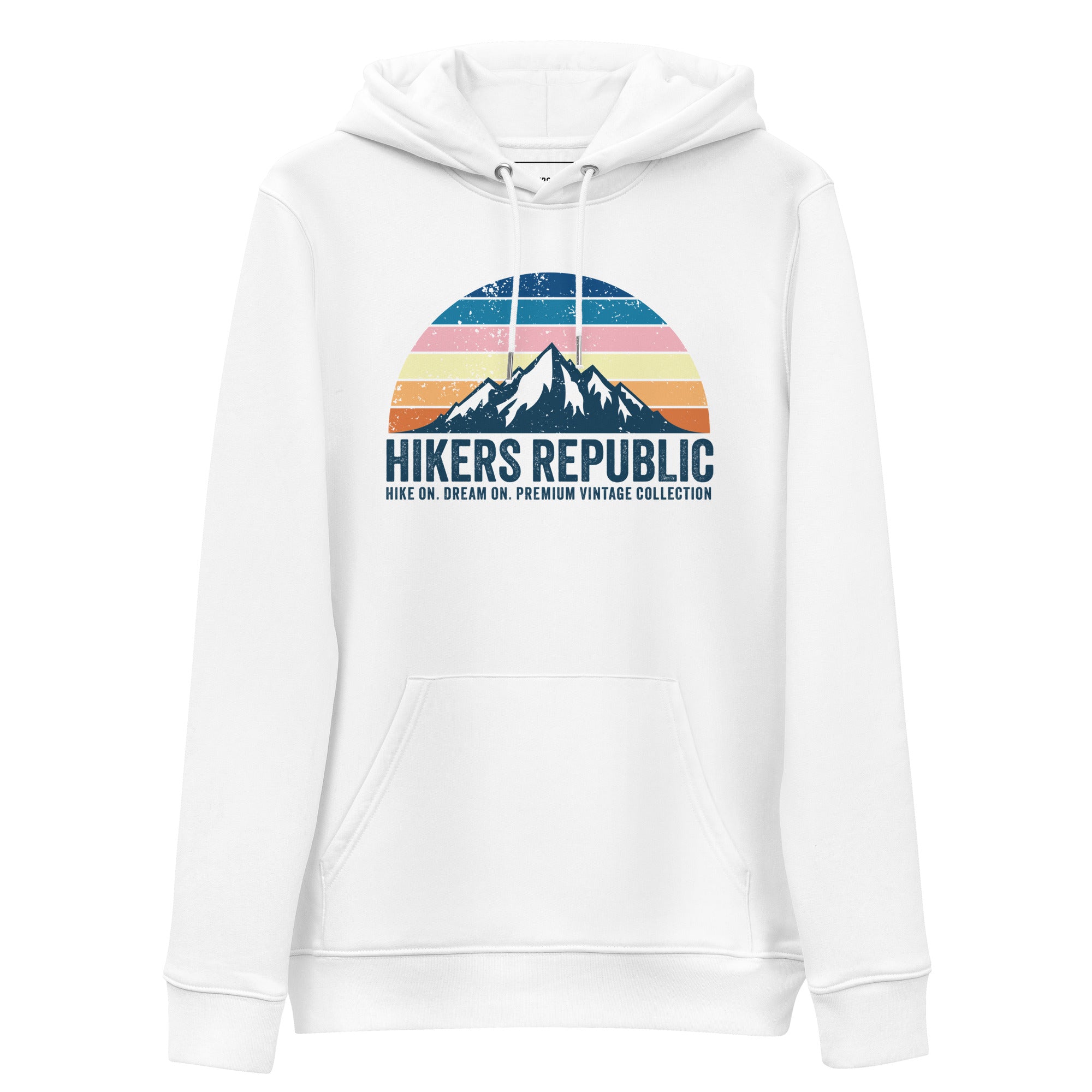 Sweat à capuche Unisexe Eco Responsable - Vintage - Hike On, Dream On