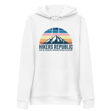 Sweat à capuche Unisexe Eco Responsable - Vintage - Hike On, Dream On